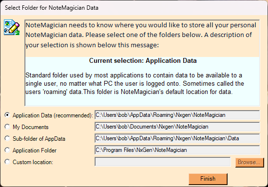 Select Folder Dialog